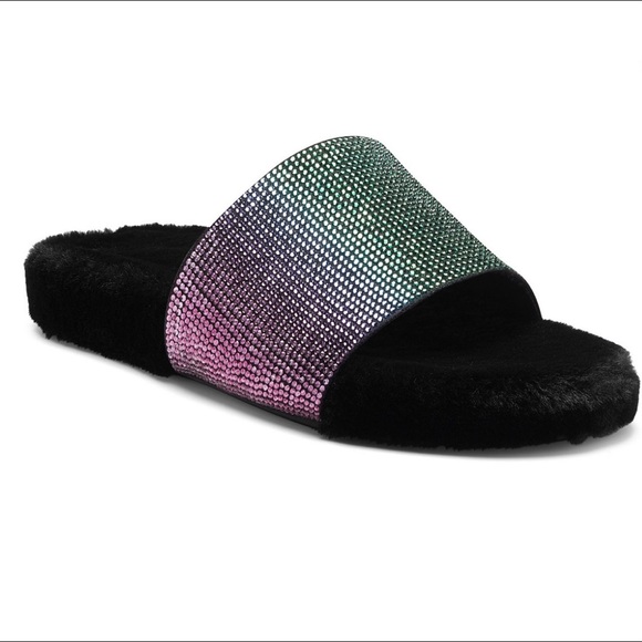 INC Feymin-Faux-Fur Slipper Slides - Picture 3 of 15